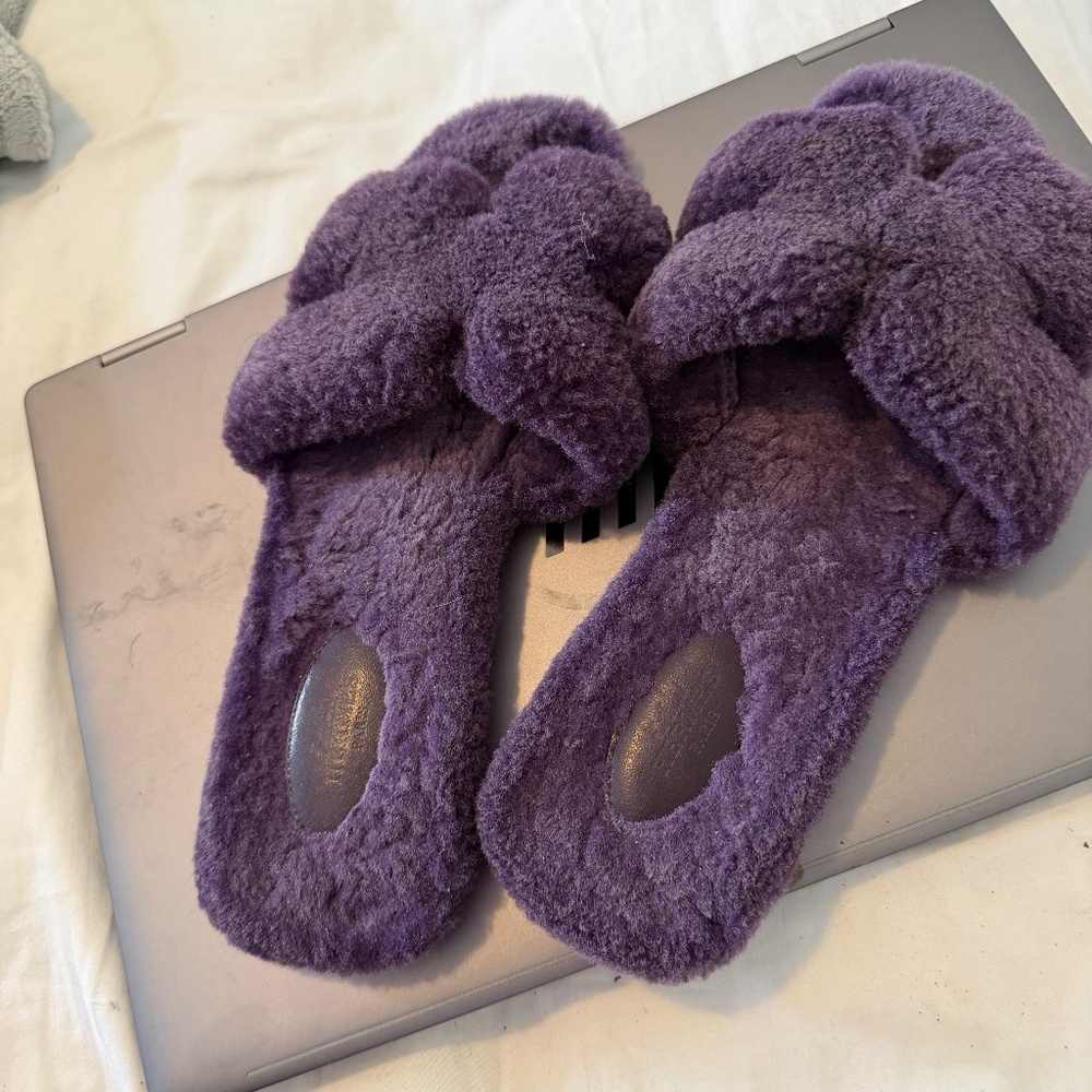 Hermes fur sandal